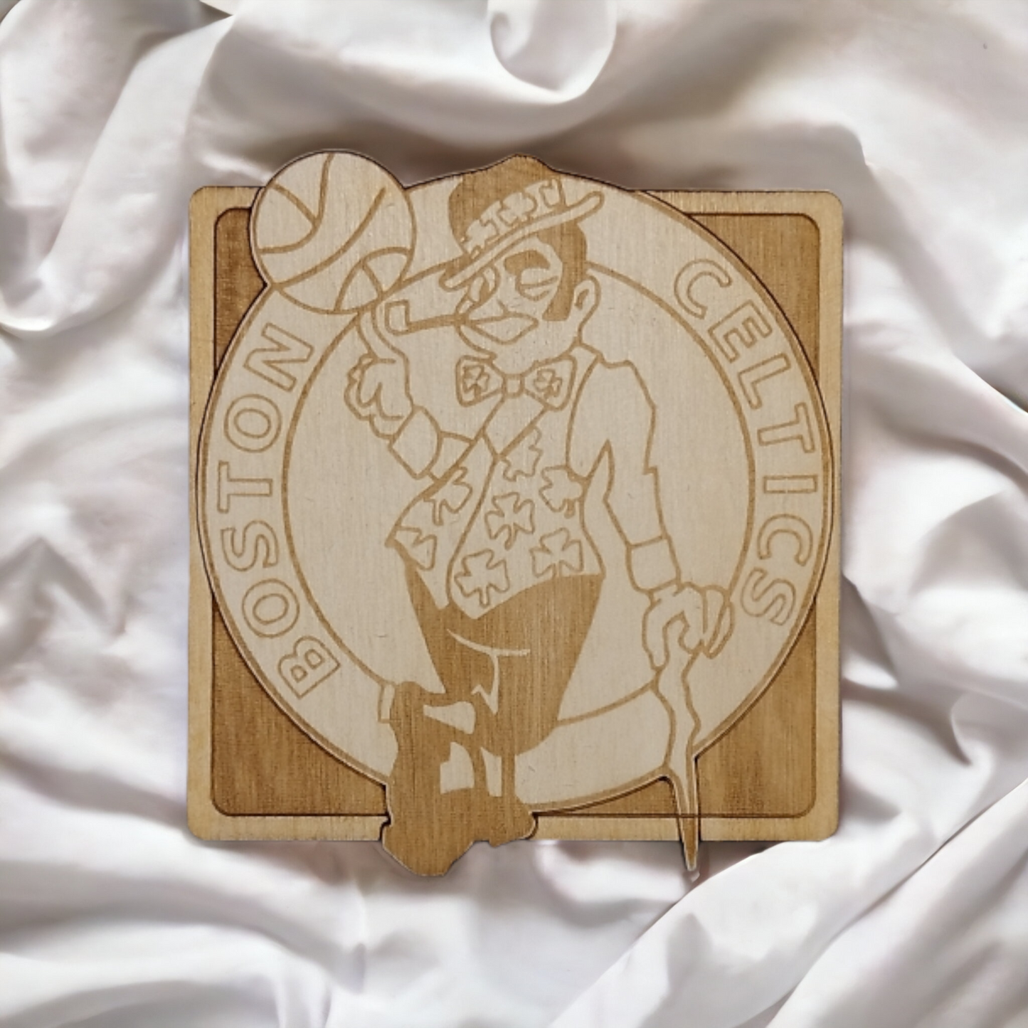 Set of 6 NBA Wooden Coasters - Handmade Gift - Housewarming - Wood Kitchenware-3